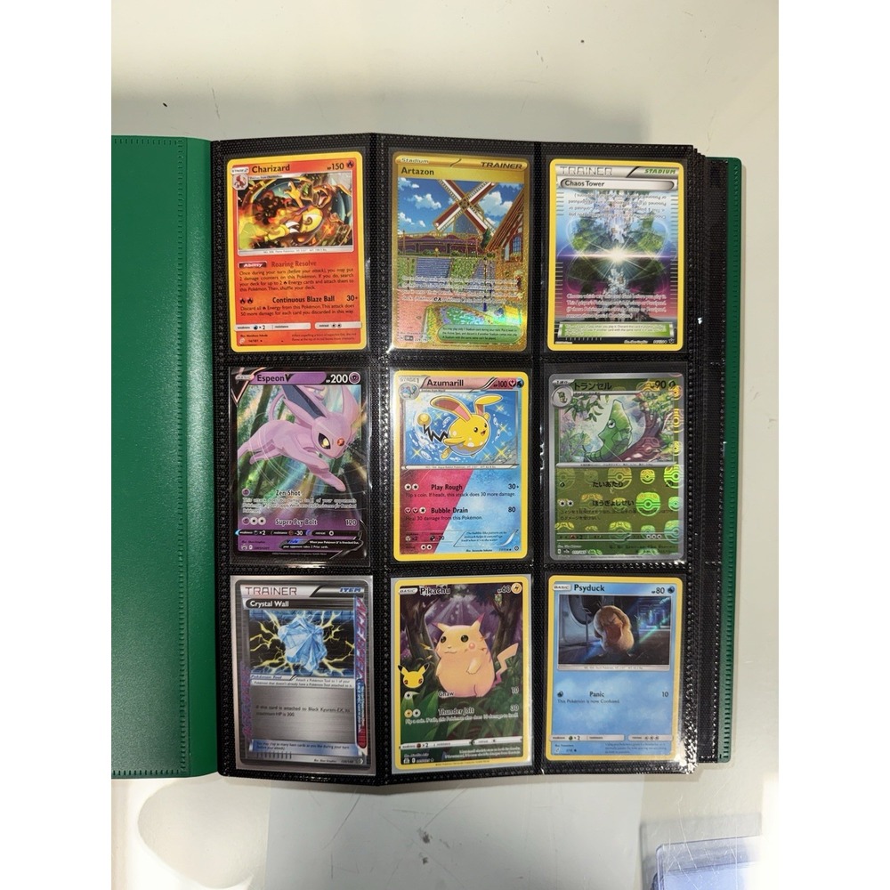Pokemon 170 Card Collection Full arts, promos, cosmos LP-DMG Binder not included